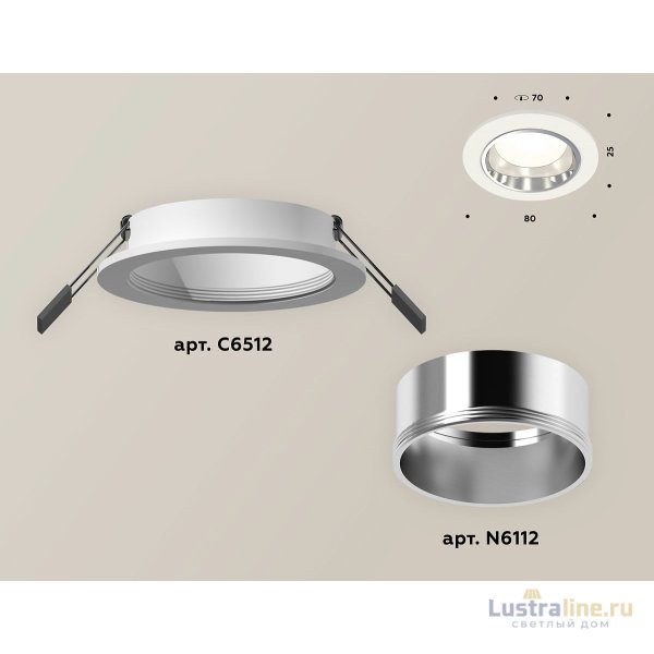 Встраиваемый светильник Ambrella Light Techno XC6512003 (C6512, N6112)