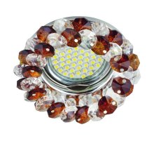 Встраиваемый светильник Fametto Fiore DLS-F130 GU5.3 Chrome/Brown