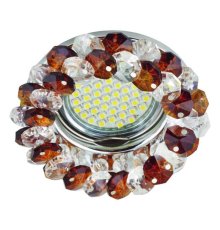 Встраиваемый светильник Fametto Fiore DLS-F130 GU5.3 Chrome/Brown