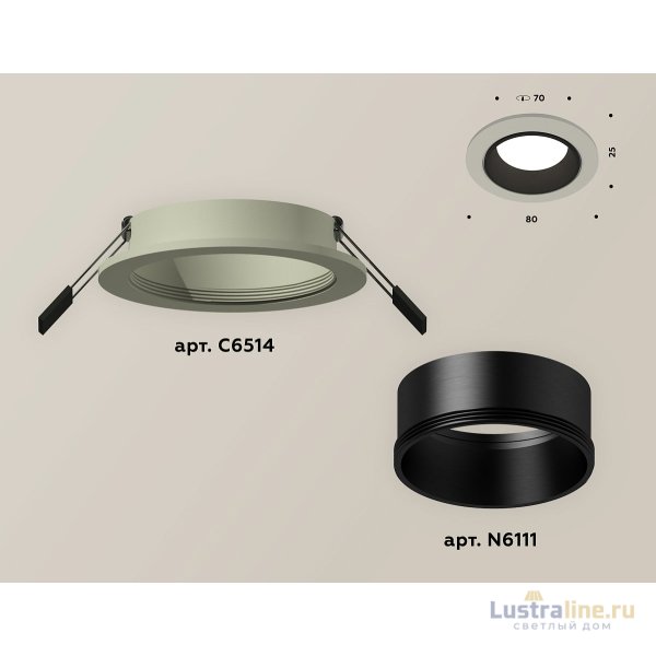 Встраиваемый светильник Ambrella Light Techno XC6514002 (C6514, N6111)