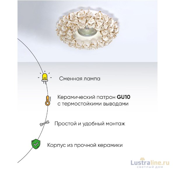 Встраиваемый светильник Abrasax 014-WHG Встраиваемый светильник Abrasax 014-WHG