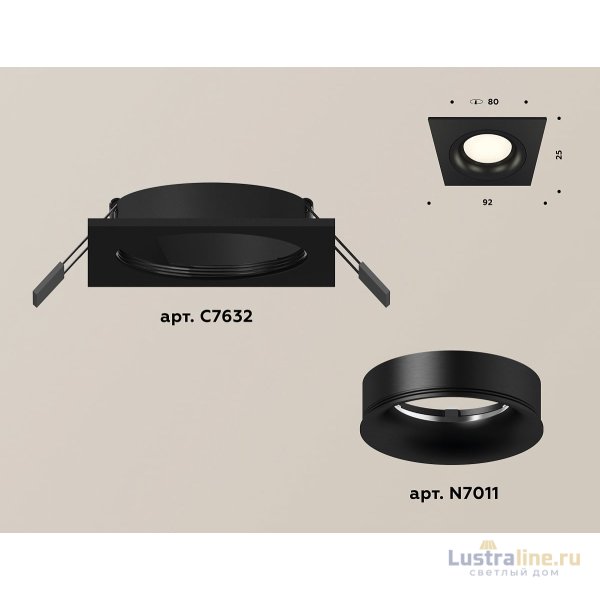 Встраиваемый светильник Ambrella Light Techno XC7632002 (C7632, N7011) Встраиваемый светильник Ambrella Light Techno XC7632002 (C7632, N7011)