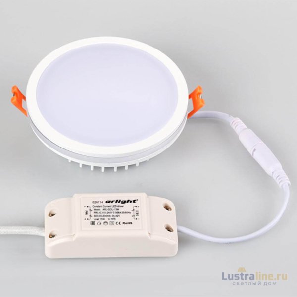 Влагозащищенный светильник Arlight LTD-115SOL-15W Day White 020709 Влагозащищенный светильник Arlight LTD-115SOL-15W Day White 020709