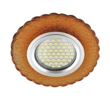 Встраиваемый светильник Fametto Luciole DLS-L140 Gu5.3 Glassy/Gold