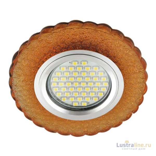 Встраиваемый светильник Fametto Luciole DLS-L140 Gu5.3 Glassy/Gold