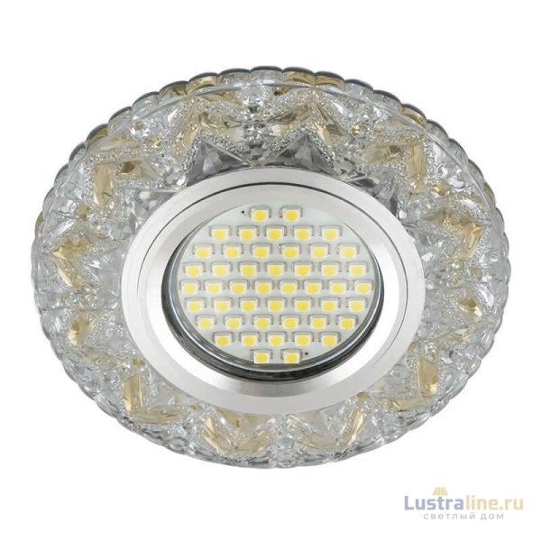 Встраиваемый светильник Fametto Luciole DLS-L146 Gu5.3 Glassy/Gold