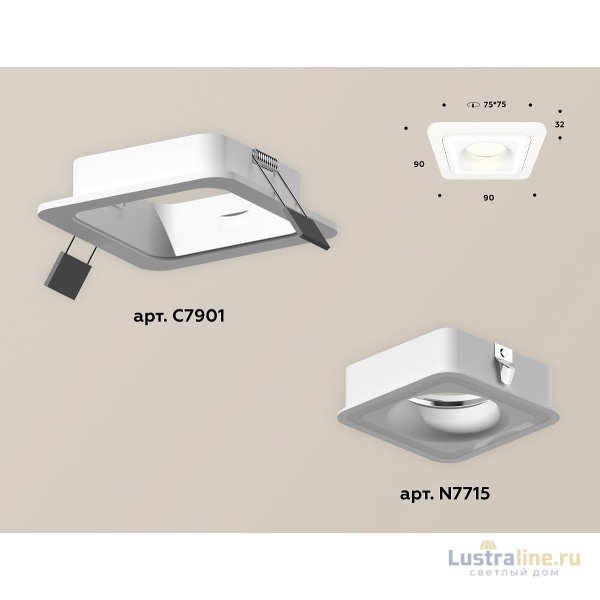 Встраиваемый светильник Ambrella Light Techno XC7901011 (C7901, N7715) Встраиваемый светильник Ambrella Light Techno XC7901011 (C7901, N7715)