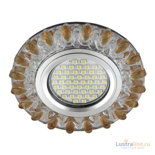 Встраиваемый светильник Fametto Luciole DLS-L148 Gu5.3 Glassy/Tea