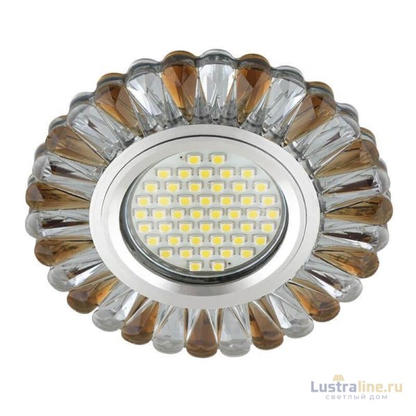 Встраиваемый светильник Fametto Luciole DLS-L145 Gu5.3 Glassy/Tea