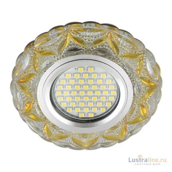 Встраиваемый светильник Fametto Luciole DLS-L149 Gu5.3 Glassy/Light Gold