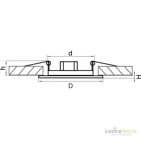 Встраиваемый светильник Lightstar Teso 011074 Встраиваемый светильник Lightstar Teso 011074