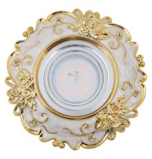 Встраиваемый светильник Fametto Arno DLS-A105 GU5.3 Chrome/Beige+Gold