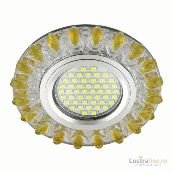 Встраиваемый светильник Fametto Luciole DLS-L148 Gu5.3 Glassy/Gold