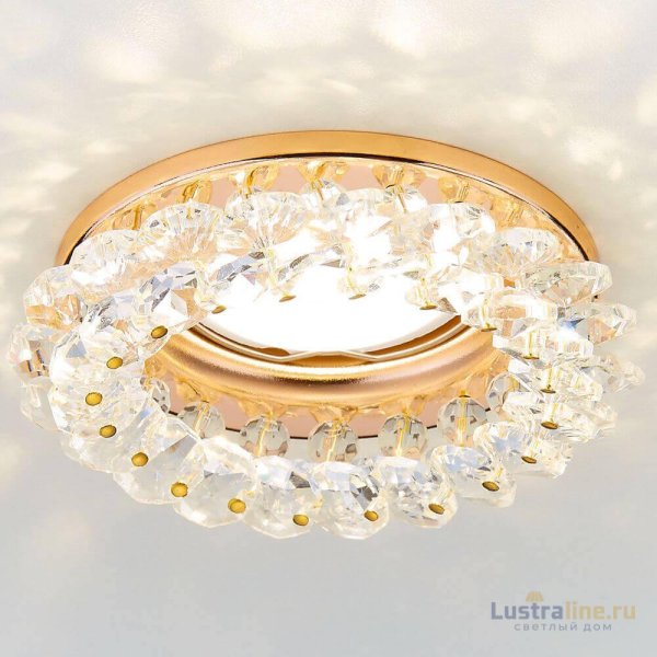 Встраиваемый светильник Ambrella Light Crystal K206 CL/CH