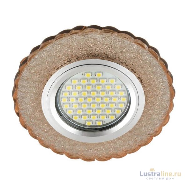 Встраиваемый светильник Fametto Luciole DLS-L140 Gu5.3 Glassy/Tea