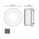 Встраиваемый светильник Gauss Backlight BL086