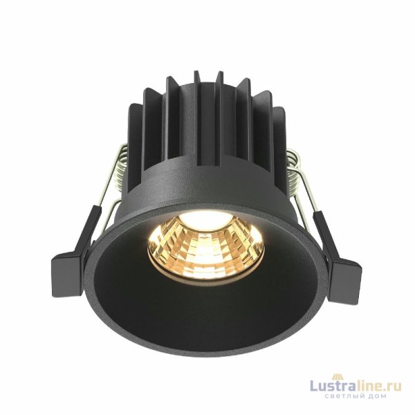 Встраиваемый светильник Maytoni Round DL058-7W2.7K-B Встраиваемый светильник Maytoni Round DL058-7W2.7K-B