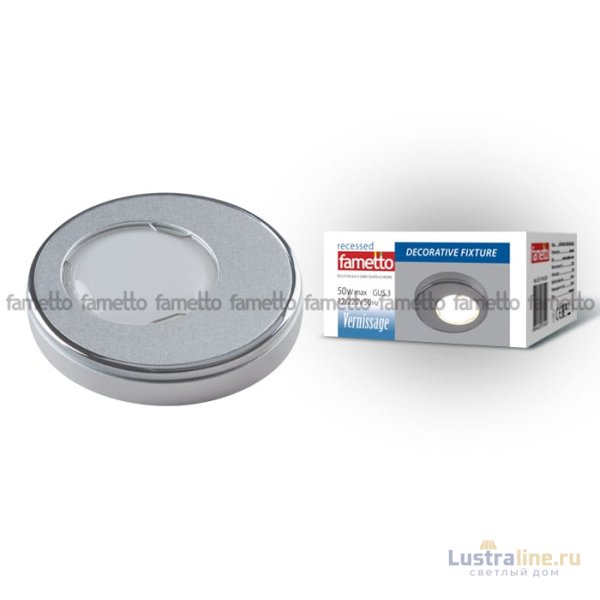 Встраиваемый светильник Fametto Vernissage DLS-V104 GU5.3 SAND SILVER+CHROME 10736