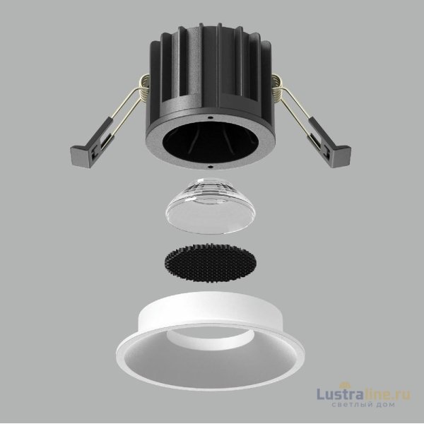 Встраиваемый светильник Maytoni Round DL058-12W2.7K-W