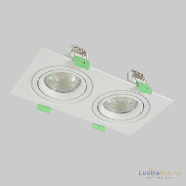 Встраиваемый светильник Crystal Lux CLT 002C2 WH V2 Встраиваемый светильник Crystal Lux CLT 002C2 WH V2