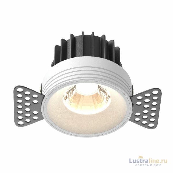 Встраиваемый светильник Maytoni Round DL058-12W3K-TRS-W