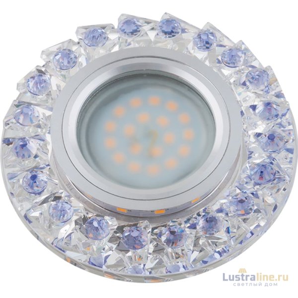 Встраиваемый светильник Fametto DLS-L120 GU5.3 CHROME/CLEAR+PURPLE UL-00000367