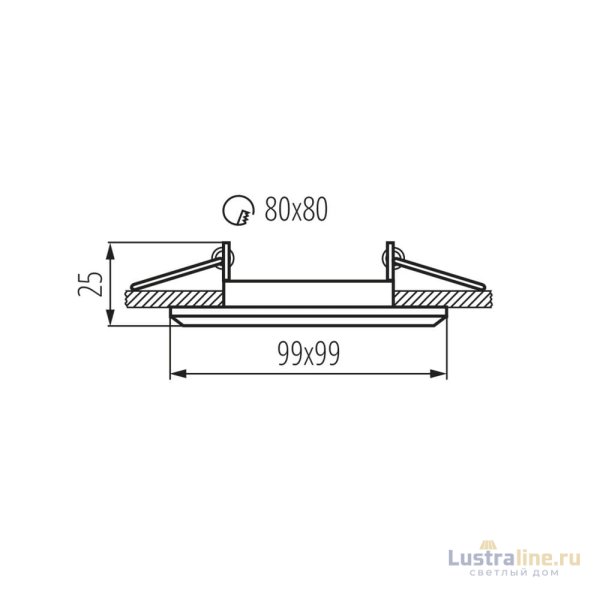 Встраиваемый светильник Kanlux Alren R DTL-B 26757 Встраиваемый светильник Kanlux Alren R DTL-B 26757