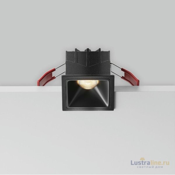 Встраиваемый светильник Maytoni Alfa LED DL043-01-10W3K-SQ-B-1