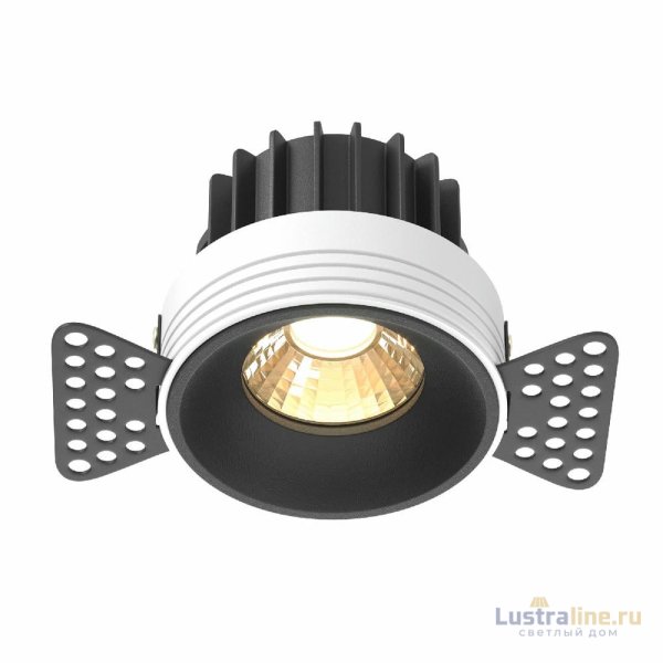 Встраиваемый светильник Maytoni Round DL058-12W2.7K-TRS-B Встраиваемый светильник Maytoni Round DL058-12W2.7K-TRS-B