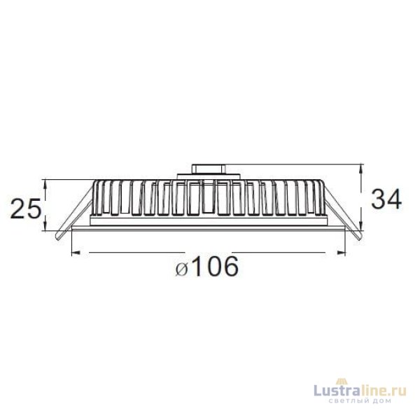 Встраиваемый светильник Deko-Light LED Panel Round III 6 565229