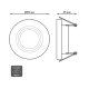 Встраиваемый светильник Gauss Backlight BL076