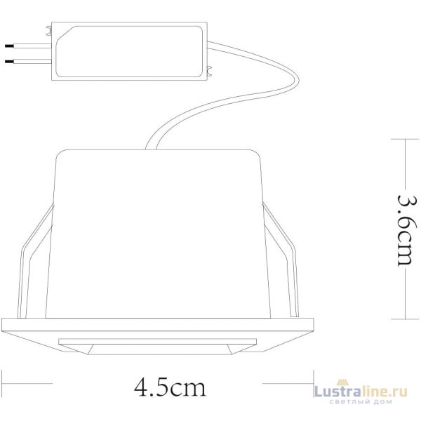 Встраиваемый светодиодный светильник Arte Lamp Grill A3153PL-1BK Встраиваемый светодиодный светильник Arte Lamp Grill A3153PL-1BK