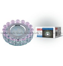 Встраиваемый светильник Fametto Luciole DLS-L102 GU5.3 CHROME/PINK