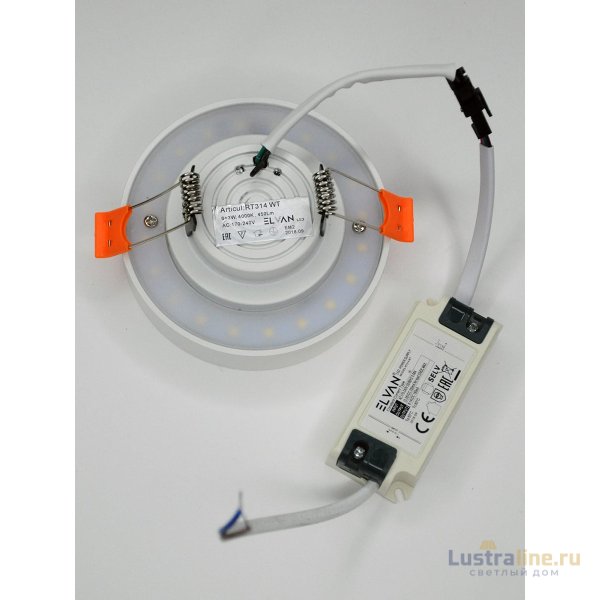 Встраиваемый светильник Elvan VLS-314R-6/3W-NH-Wh Встраиваемый светильник Elvan VLS-314R-6/3W-NH-Wh