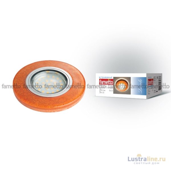 Встраиваемый светильник Fametto Luciole DLS-L104 GU5.3 CHROME/BROWN