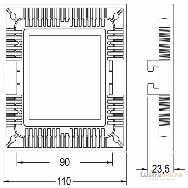 Встраиваемый светильник Deko-Light LED Panel Square 8 565155