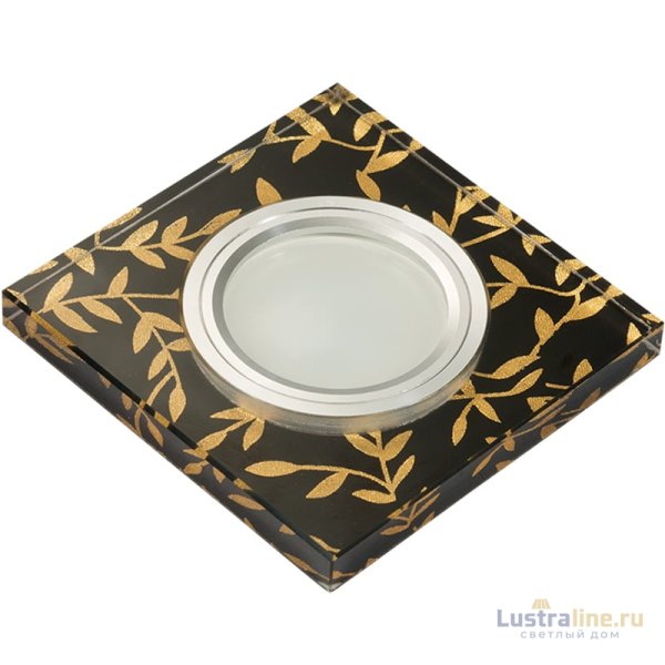 Встраиваемый светильник Fametto Luciole DLS-L205 GU5.3 CHROME/BLACK UL-00000380