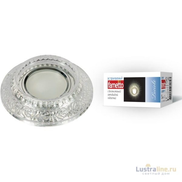 Встраиваемый светильник Fametto Luciole DLS-L105 GU5.3 CHROME/CLEAR UL-00000356