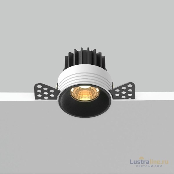 Встраиваемый светильник Maytoni Round DL058-7W2.7K-TRS-B