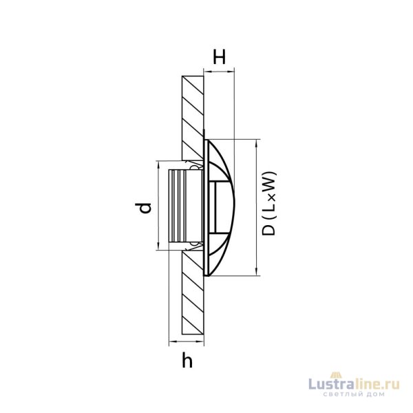 Встраиваемый светодиодный светильник Lightstar Lumina 212264
