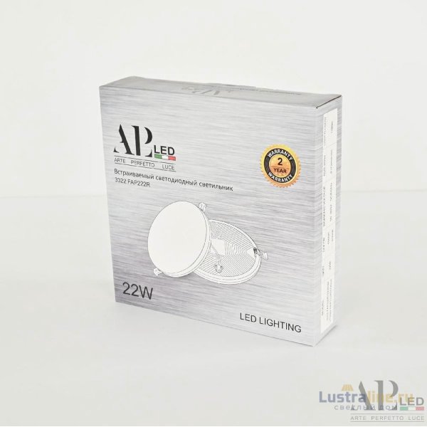 Встраиваемый светильник Arte Perfetto Luce Ingrid 3322.FAP222R/22W/4K Встраиваемый светильник Arte Perfetto Luce Ingrid 3322.FAP222R/22W/4K