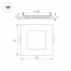 Встраиваемый светодиодный светильник Arlight DL-192x192M-18W Day White 021916