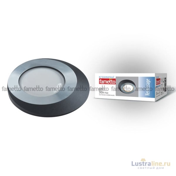 Встраиваемый светильник Fametto Vernissage DLS-V105 GU5.3 CHROME+BLACK 10738