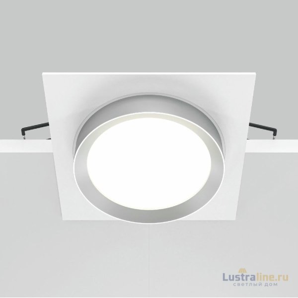 Встраиваемый светильник Maytoni Technical Hoop DL086-GX53-SQ-WS