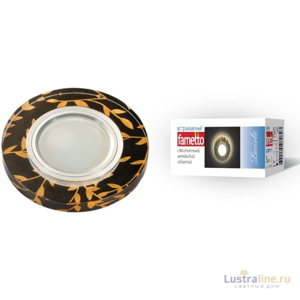 Встраиваемый светильник Fametto Luciole DLS-L204 GU5.3 CHROME/BLACK UL-00000379