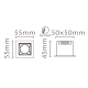 Встраиваемый светодиодный светильник Fiberli XL003-1T(W) 12130304