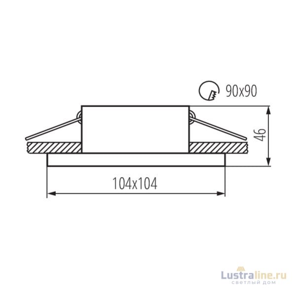 Встраиваемый светильник Kanlux Imines DSL-W 29030 Встраиваемый светильник Kanlux Imines DSL-W 29030