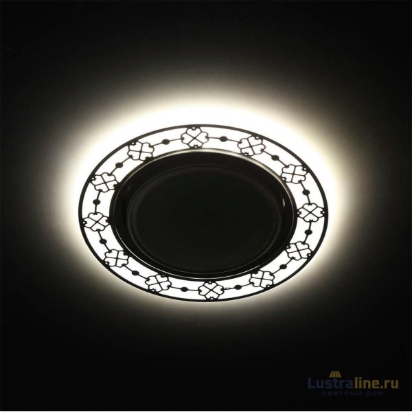 Встраиваемый светильник ЭРА DK LD28 WH/BK Б0037390