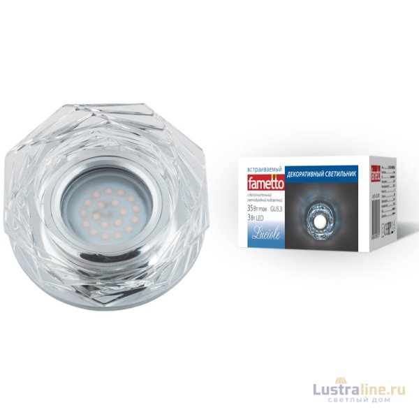 Встраиваемый светильник Fametto Luciole DLS-L122 GU5.3 GLASSY/CLEAR UL-00000369