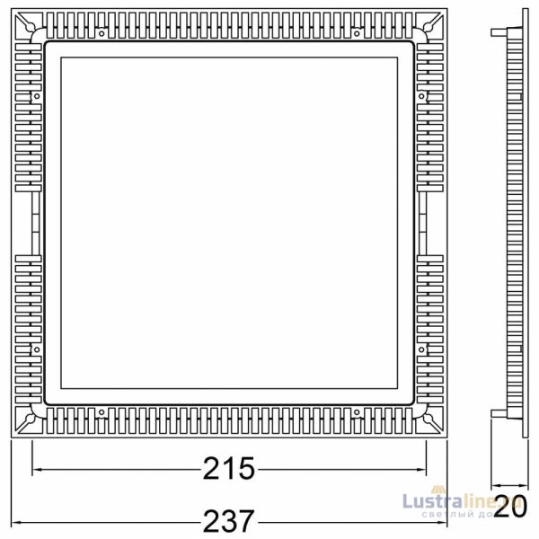 Встраиваемый светильник Deko-Light LED Panel Square 20 565160